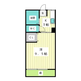 グリーンハイツ【1階】の間取り
