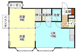 第2あやめハイツ【1階】の間取り