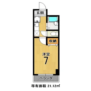 ツインズ・スクエア ウエスト【5階】の間取り