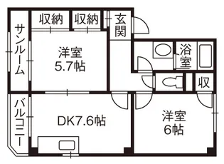 ラ・パラーシオ【2階】の間取り