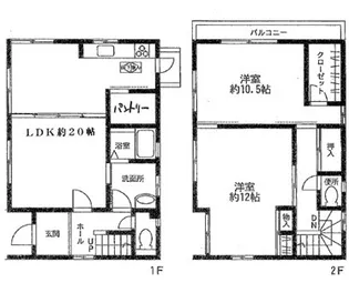 神奈川県茅ヶ崎市浜竹1【一戸建】の間取り