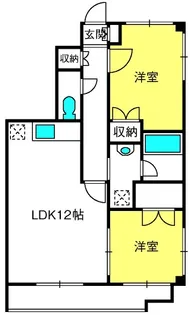 オーネスト【3階】の間取り