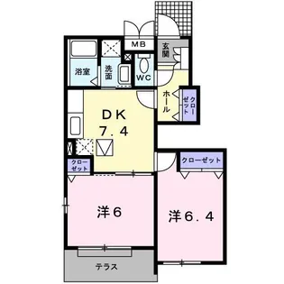 ベルシュプール A棟【1階】の間取り