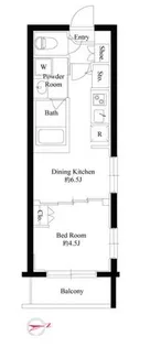 ハーモニーレジデンス新宿四谷【2階】の間取り