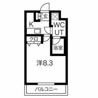スパシエエクレクト【5階】の間取り