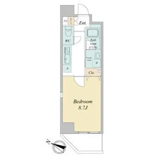 愛知県名古屋市北区大曽根4【マンション】の間取り
