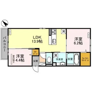 South Auberge(サウスオーヴェルジュ)【2階】の間取り