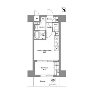 ロータス静岡【7階】の間取り