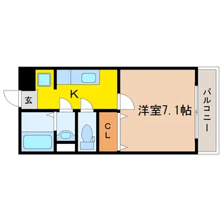 グランリアーレ荒井駅前【2階】の間取り