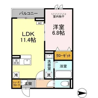 プルミエール新田【2階】の間取り