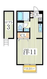 クレストA【2階】の間取り