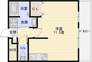 ステラウッド道明寺2【1階】の間取り