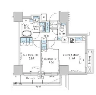 東京都台東区浅草橋2【マンション】の間取り