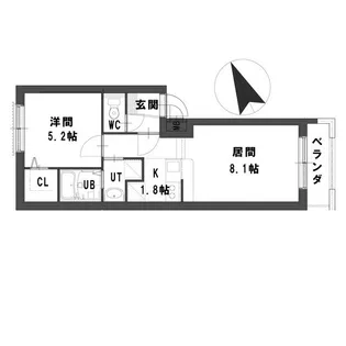 グランメールパラダイス【3階】の間取り