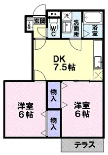 オアシス【1階】の間取り