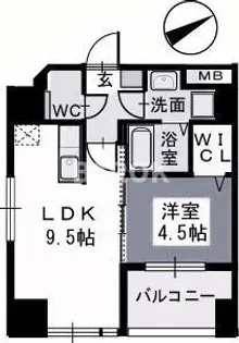 ベイシック薬院【4階】の間取り