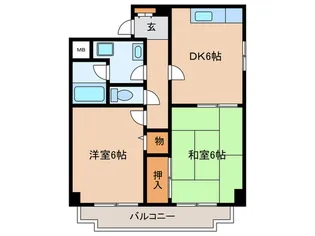 ハイグレード志紀【1階】の間取り