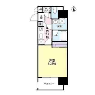 RESIDENCE SHINO【4階】の間取り