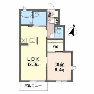 エスポワール塩満B【1階】の間取り