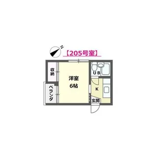 泉ハイツ【2階】の間取り