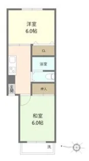 麻布ローヤルコーポ【5階】の間取り