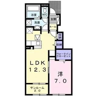 ラ・ルーチェ I【1階】の間取り