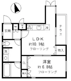 ヴィラあざみ【2階】の間取り
