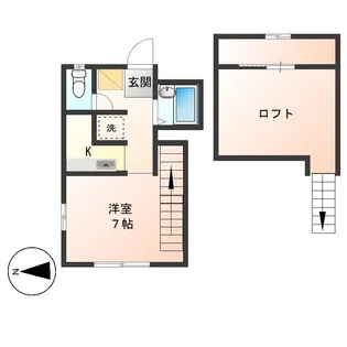 ビートルズハウス【1階】の間取り