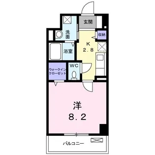 フォレスト引野【8階】の間取り