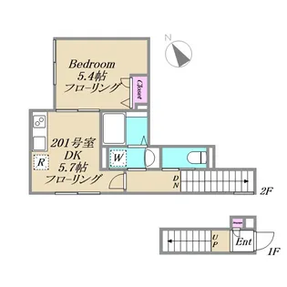 Kステージ【2階】の間取り