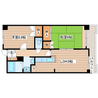 南大野田271ビル【2階】の間取り