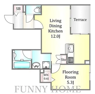 アントレイド【1階】の間取り