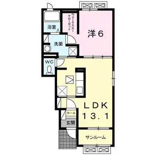 クラールII【1階】の間取り