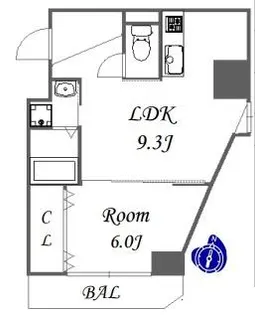 ICube新大阪東【2階】の間取り