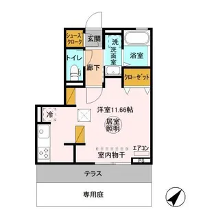 ヌーボイナリ金沢【2階】の間取り