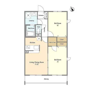 L’s residence本八幡【4階】の間取り