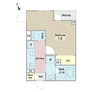 クレアモントヒルズ【2階】の間取り