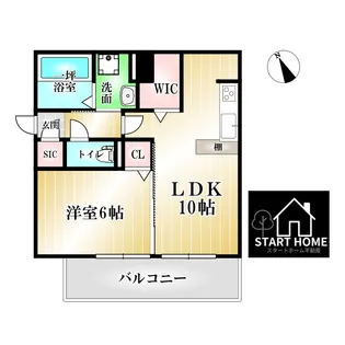 シエルコート【1階】の間取り