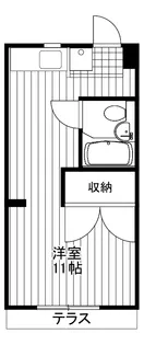 加藤ハイムII【1階】の間取り