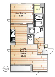 セジュール下馬【2階】の間取り