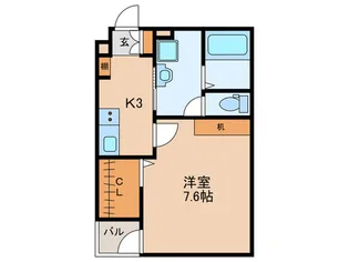 アイエフエアリーコート【3階】の間取り