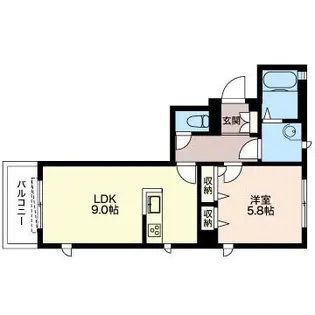 ドルフ仙台坂【3階】の間取り