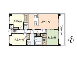 ベルハイム五番館【2階】の間取り