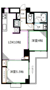 モナークマンション松庵【2階】の間取り