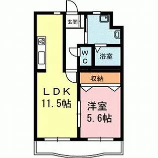 アモリールI【4階】の間取り