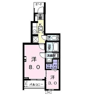 アヴニール【1階】の間取り
