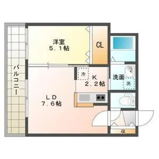 セブンスコートN14【5階】の間取り