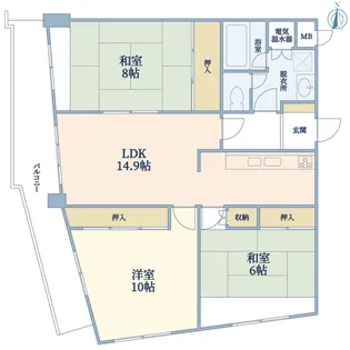 亀戸センタープラザ【4階】の間取り