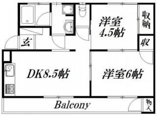 エクスト神田町【2階】の間取り
