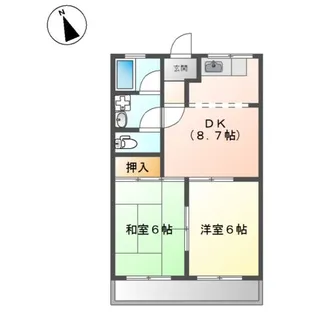 パークタウンI【3階】の間取り